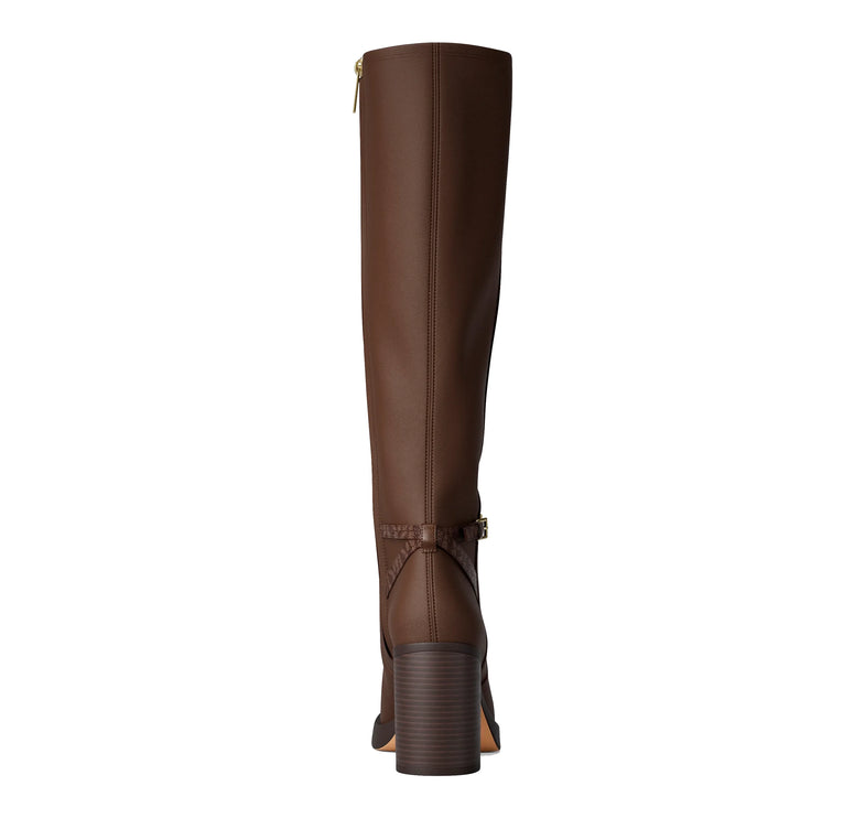 Michael Kors Women's Kacey Polyester Microsuede Boot Nutmeg