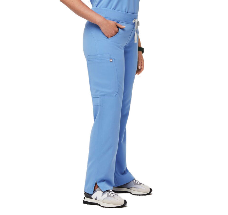 FIGS Women's Kade Cargo Scrub Pants Ceil Blue
