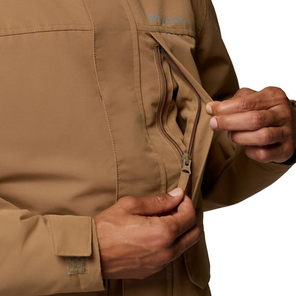 Columbia Men's Landroamer Fleece Lined Rain Jacket Delta/Tobacco