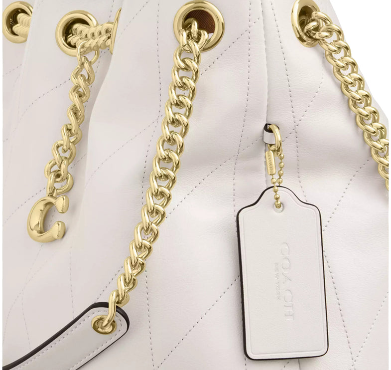 Coach Women's Evelyn Shoulder Bag Gold/Chalk