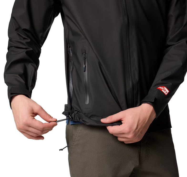 Columbia Men's Reign No Shine Rain Jacket Black