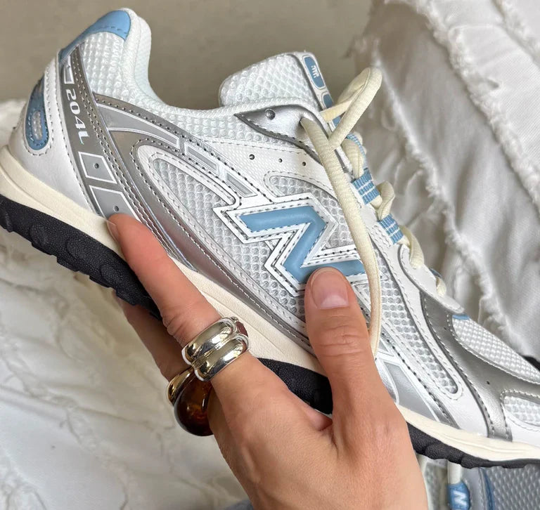New Balance 204L Silver Metallic with Ice Blue U204LSWC - Hafta Sonuna Özel Fiyat