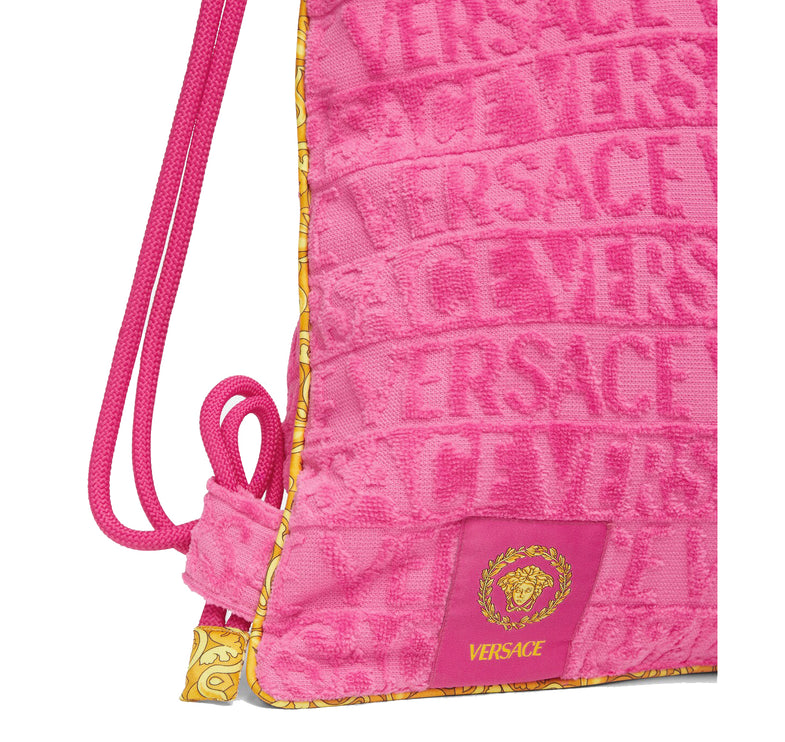 Versace Women's I ♡ Baroque Gym Carrier Pink