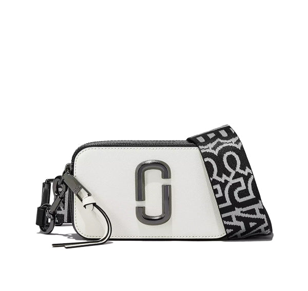 Marc Jacobs Women's The Bi-Color Snapshot Bag White/Black