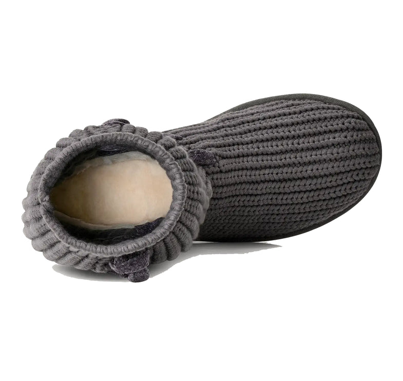 UGG Women's Classic Tall Whipstitch Knit Charcoal