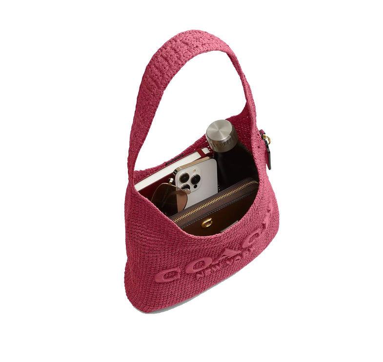 Coach Women's Brooklyn Shoulder Bag 28 Brass/Dark Fuchsia