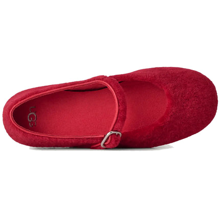 UGG Women's Quill Ballet Flat Red Ribbon