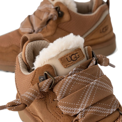 UGG Lowmel çocuk sneaker, kahverengi (chestnut) süet