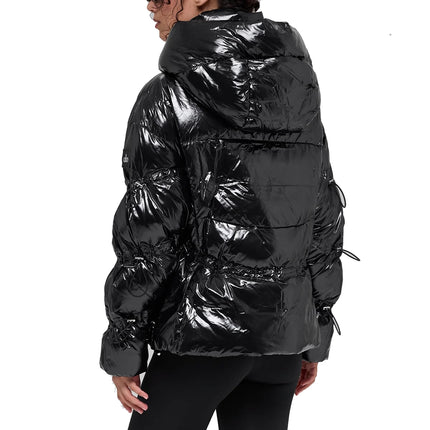 alo Women's Stunner Puffer Jacket Black
