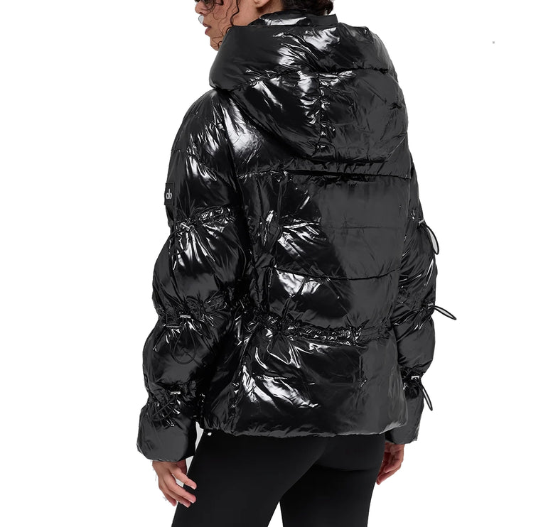 alo Women's Stunner Puffer Jacket Black