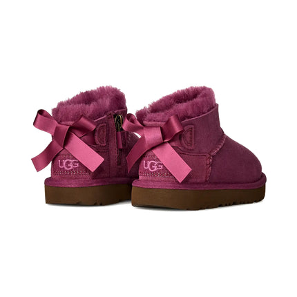 UGG Toddlers Ultra Mini Bailey Bow Dark Winterberry