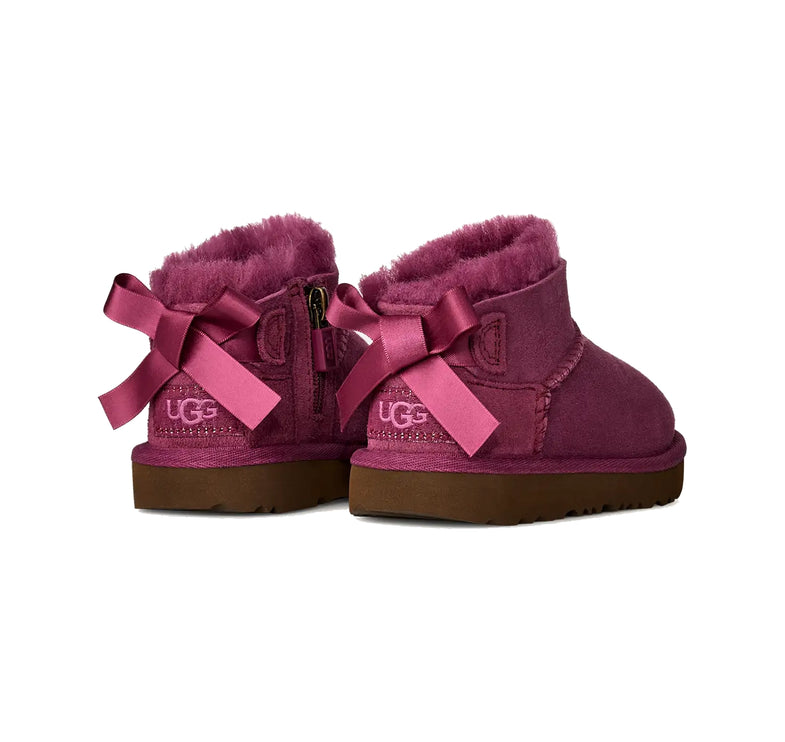 UGG Toddlers Ultra Mini Bailey Bow Dark Winterberry