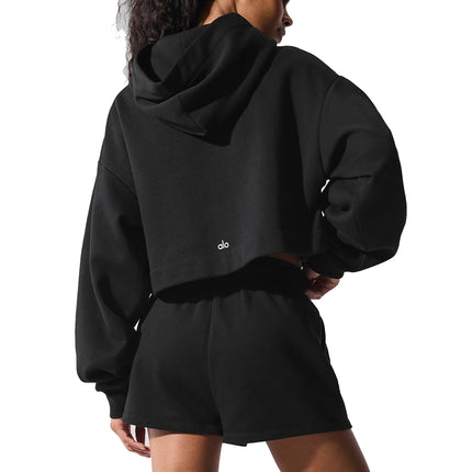 alo Women's Bae Hoodie Black