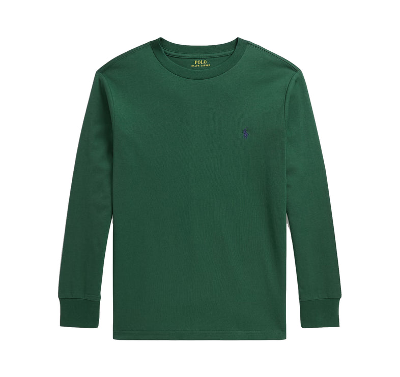 Polo Ralph Lauren Boy's Cotton Jersey Long-Sleeve Tee Verano Green