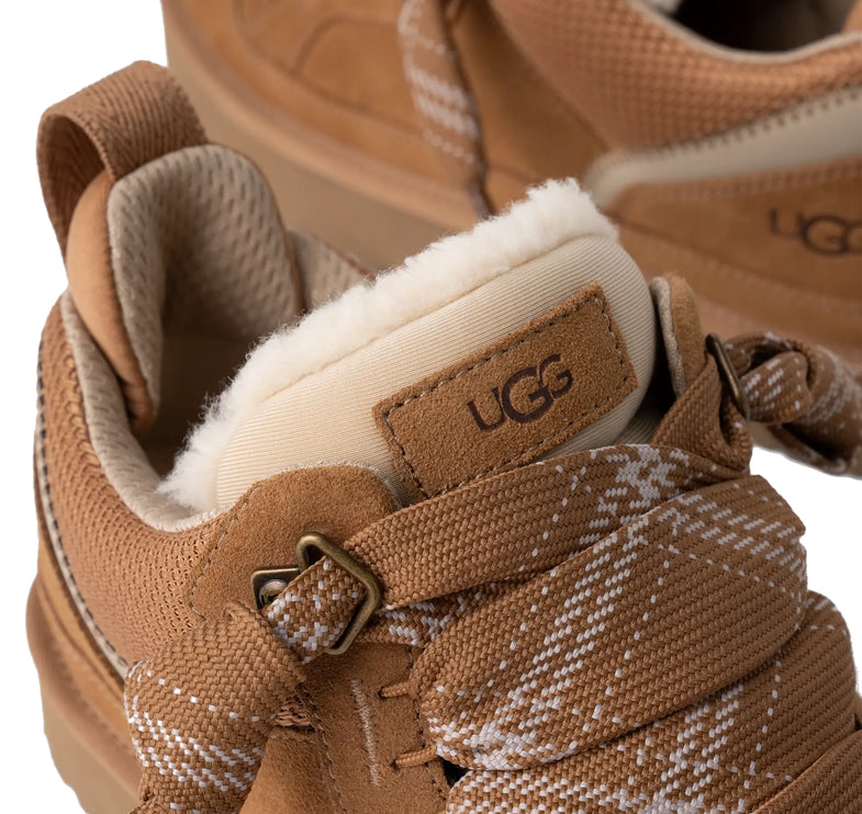 UGG Lowmel kadın sneaker, kahverengi (chestnut) süet