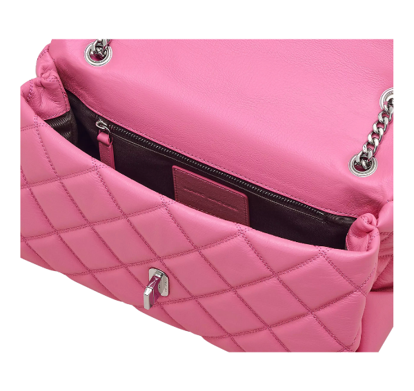 Marc Jacobs Women's The Quilted Dual Convertible Shoulder Bag Bow Pink