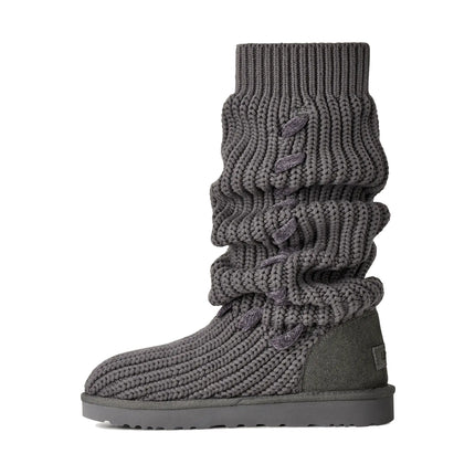 UGG Women's Classic Tall Whipstitch Knit Charcoal