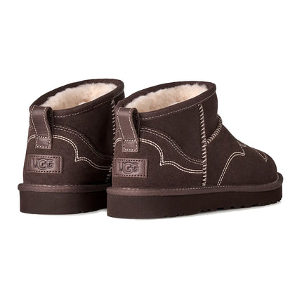 UGG Women's Classic Ultra Mini Western Burnt Cedar