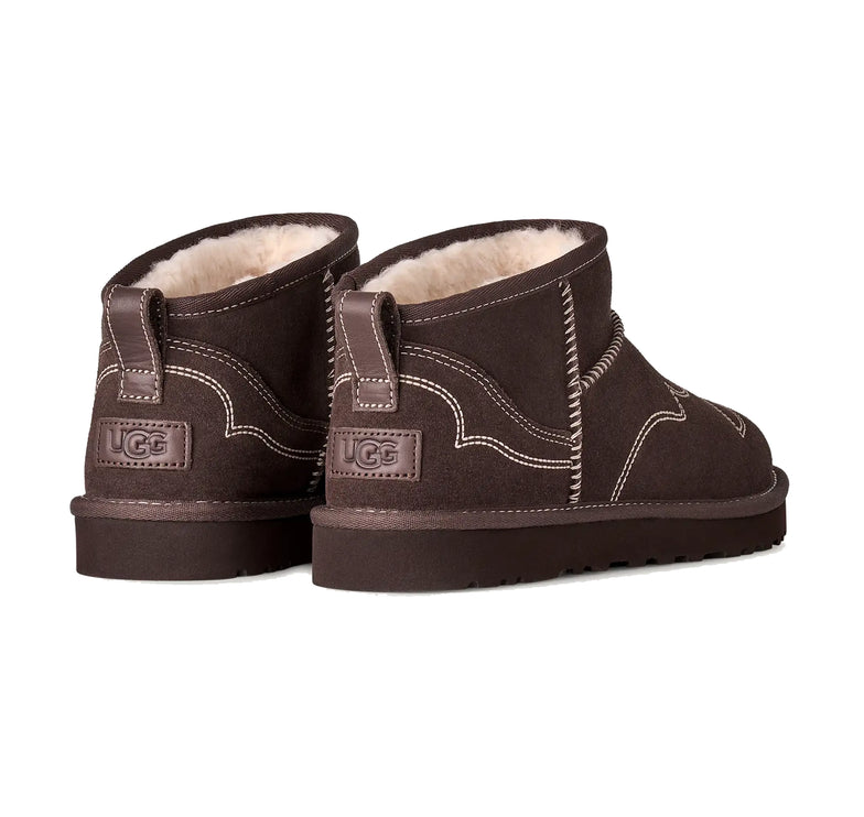 UGG Women's Classic Ultra Mini Western Burnt Cedar