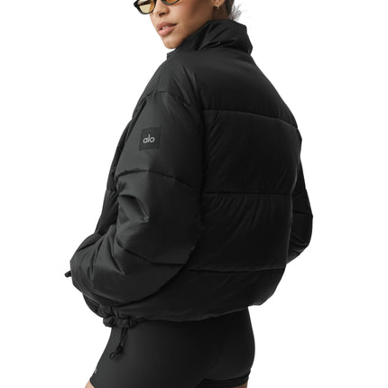 alo Women's Cold Front Puffer Jacket Black