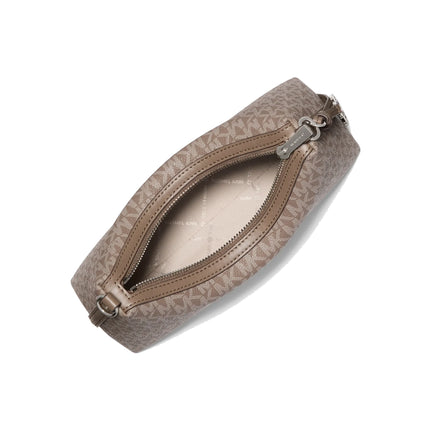 Michael Kors Women's Sammy Small Signature Logo Convertible Crossbody Bag Mushroom
