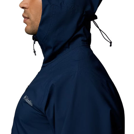 Columbia Men's Trailborne 2.5L Rain Shell Collegiate Navy