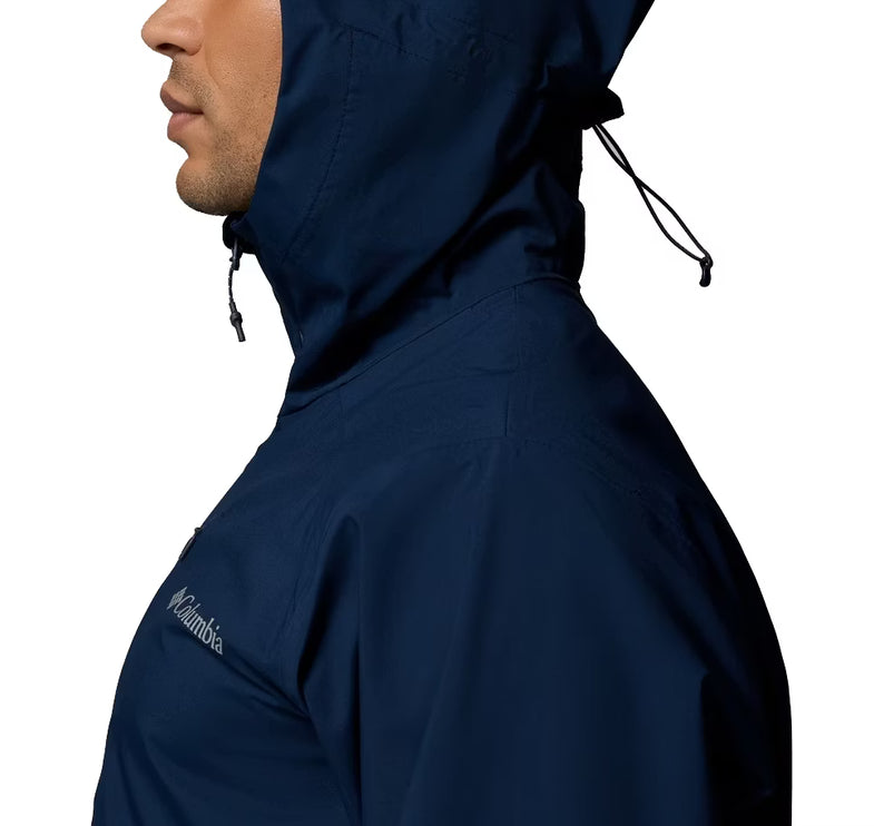 Columbia Men's Trailborne 2.5L Rain Shell Collegiate Navy
