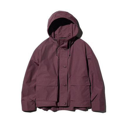 Uniqlo Women's Utility Cotton Blend Parka 19 Wine