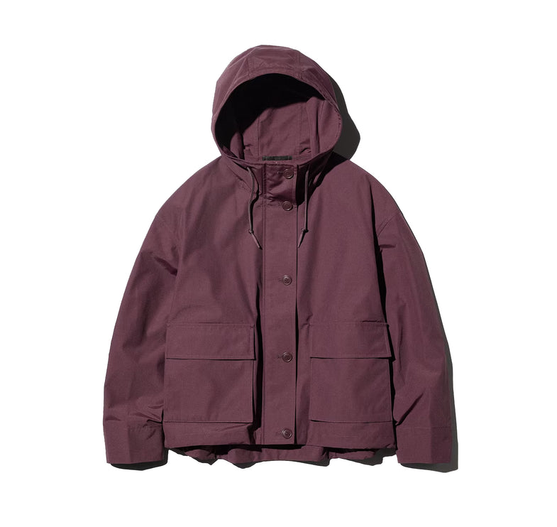 Uniqlo Women's Utility Cotton Blend Parka 19 Wine