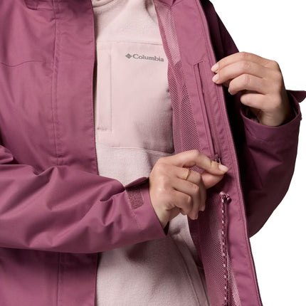 Columbia Women's Hikebound II Long Rain Jacket Antique Mauve
