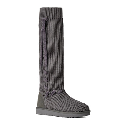 UGG Women's Classic Tall Whipstitch Knit Charcoal