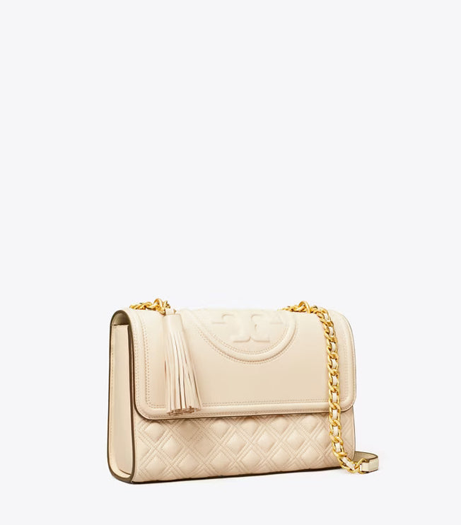 Tory Burch Women's Fleming Convertible Shoulder Bag New Cream
