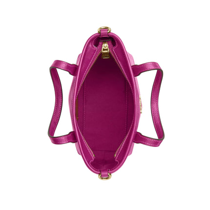 Coach Women's City Mini Tote Bag Gold/Magenta