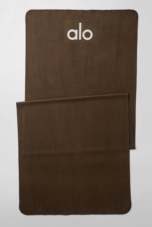 alo Men's Grounded No-Slip Mat Towel - Espresso