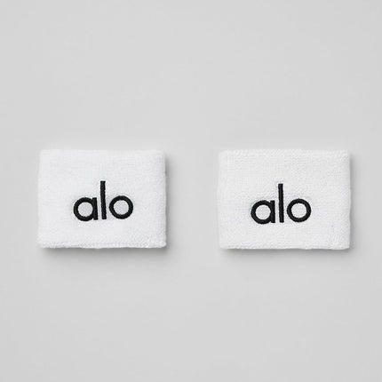 alo Women's Glow Wristband (2-Pack) - White