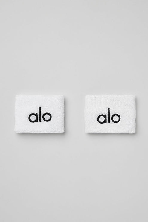 alo Women's Glow Wristband (2-Pack) - White