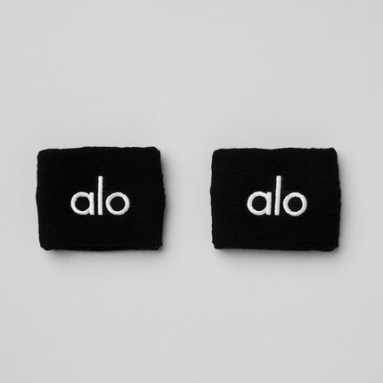 alo Women's Glow Wristband (2-Pack) - Black