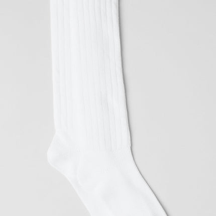 alo Men's Unisex Scrunch Sock - White