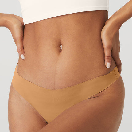 alo Women's Airbrush Invisible Thong - Sand