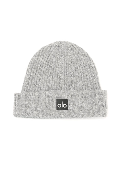 alo Men's Cashmere Beanie - Dove Grey Heather