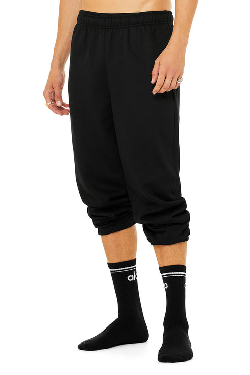 alo Men's Unisex Throwback Sock - Black/White