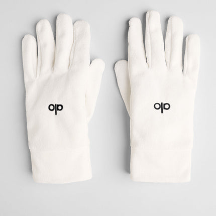 alo Women's Performance Fleece Gloves - Ivory
