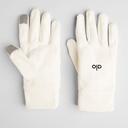 alo Women's Performance Fleece Gloves - Ivory