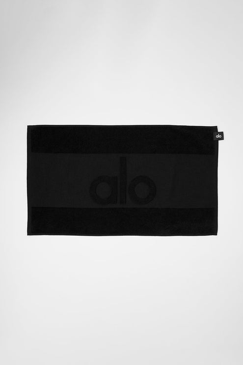 alo Women's Keep It Cool Gym Towel - Black