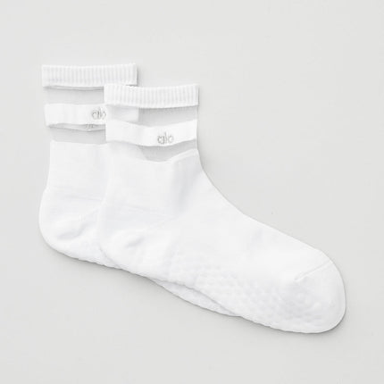alo Women's Women's Pulse Grip Sock - White