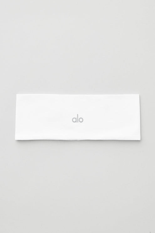 alo Women's Performance Conquer Headband - White
