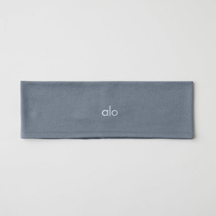 alo Women's Performance Conquer Headband - Steel Grey