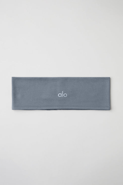 alo Women's Performance Conquer Headband - Steel Grey
