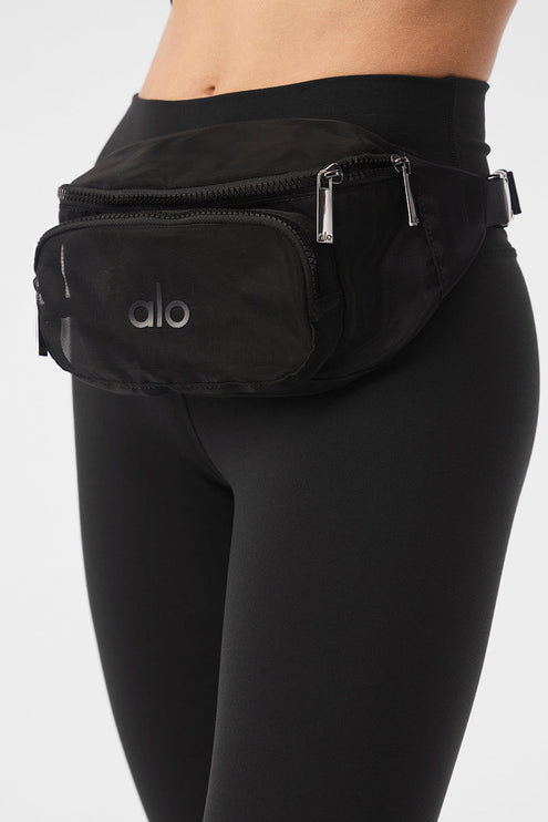alo Women's Sheer Fanny Pack - Black