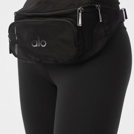 alo Men's Sheer Fanny Pack - Black